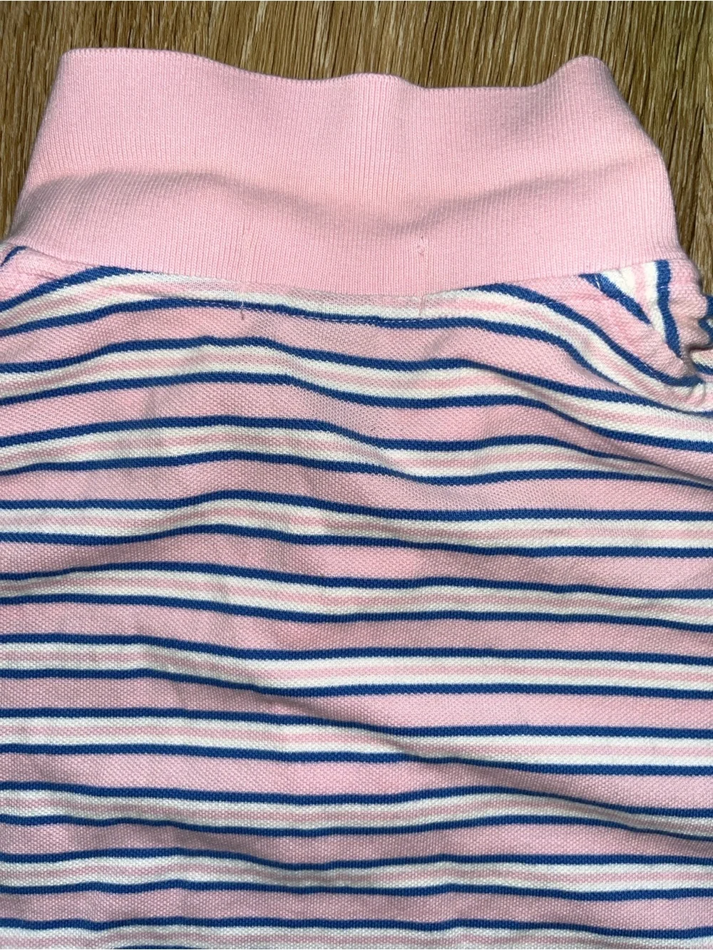 Ralph Lauren Pink Striped Polo with Navy & White Stripes